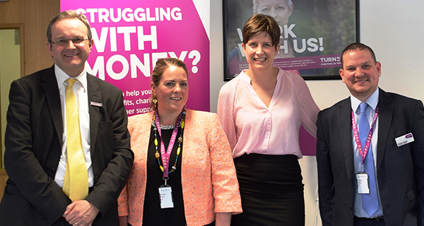 MP Alison Thewliss with the Turn2us teams