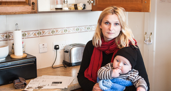 woman with baby