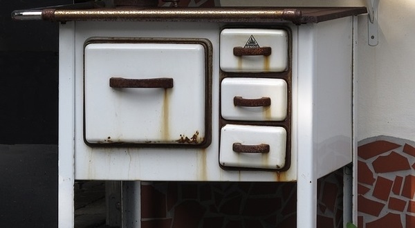 rusty oven
