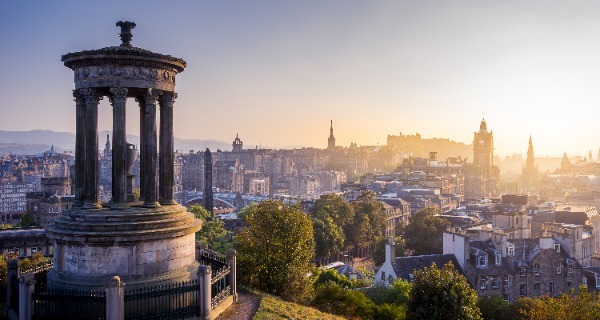 Image of a view over Edinburgh.