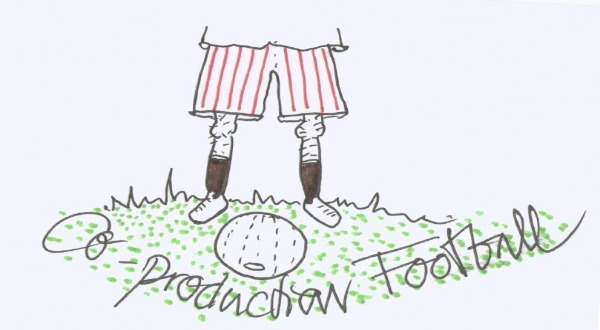 Hand drawn football illustration