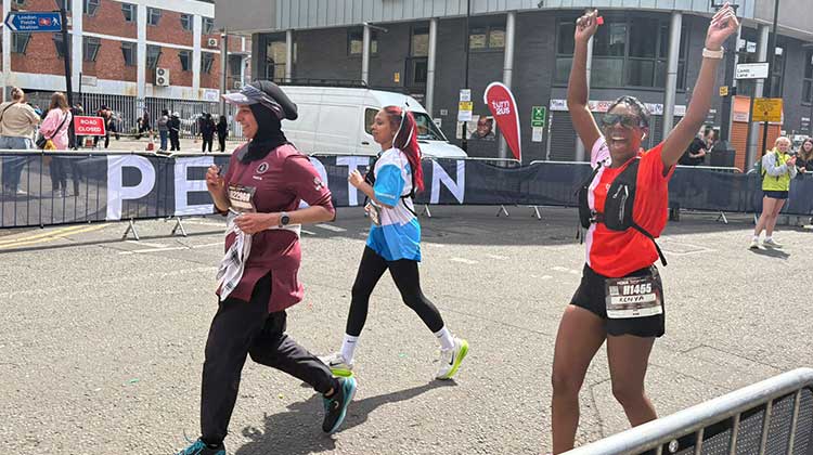 Turn2us runner competing in London event