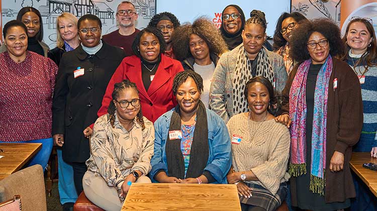 Migrant women in Oldham at a SAWN workshop