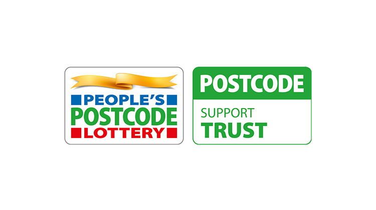 People's postcode lottery and postcode support trust logo