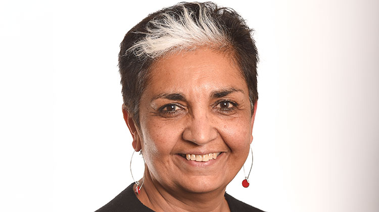 Arvinda Gohil smiling